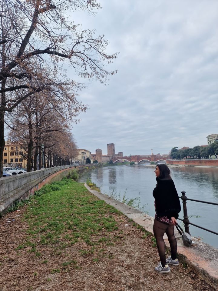 Romantic cities, River Adige, Verona, Italy
