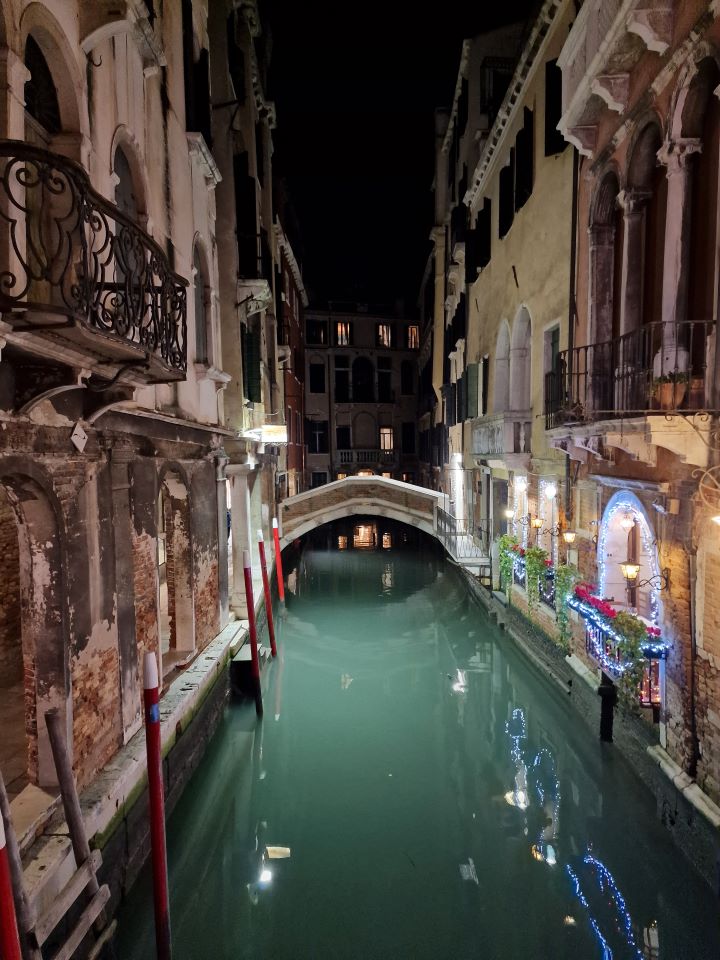 Venice Canal at night - Italy