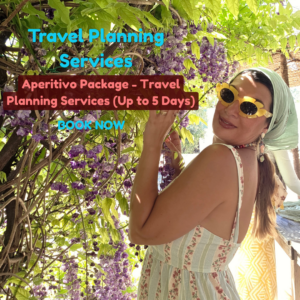 Aperitivo Package – Travel Planning Services (Up to 5 Days)