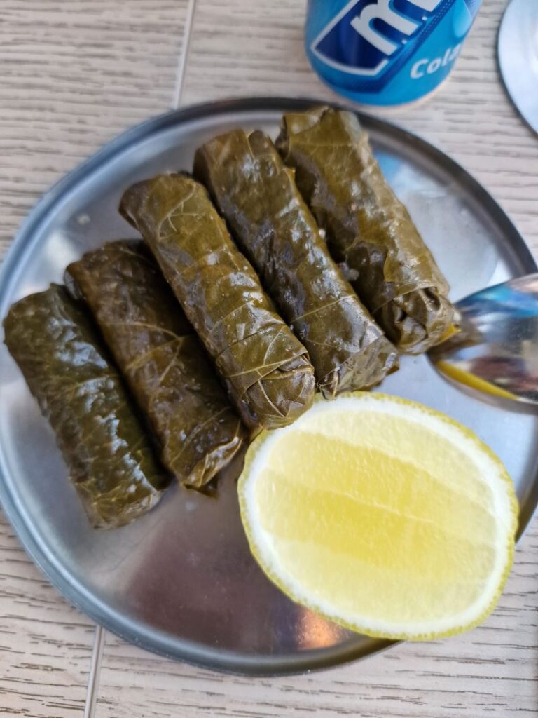 Yalanji (Vegan Vine Leaves), Em Sherif Cafe, Amman