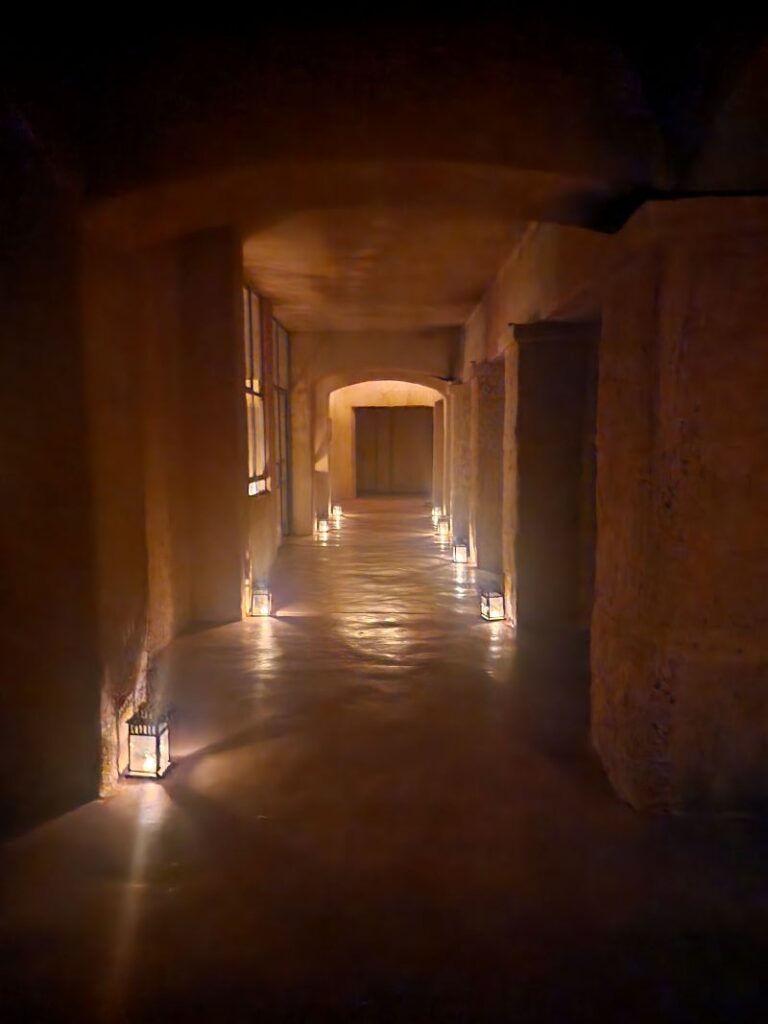 Feynan Eco Lodge at Night, Candlelit