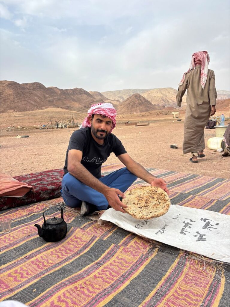 Arbood Bread, Bedouin Experience, Feynan, Jordan