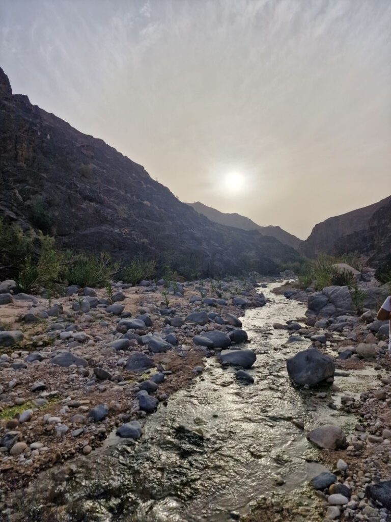 Wadi Ghwayer at Sunset, Jordan