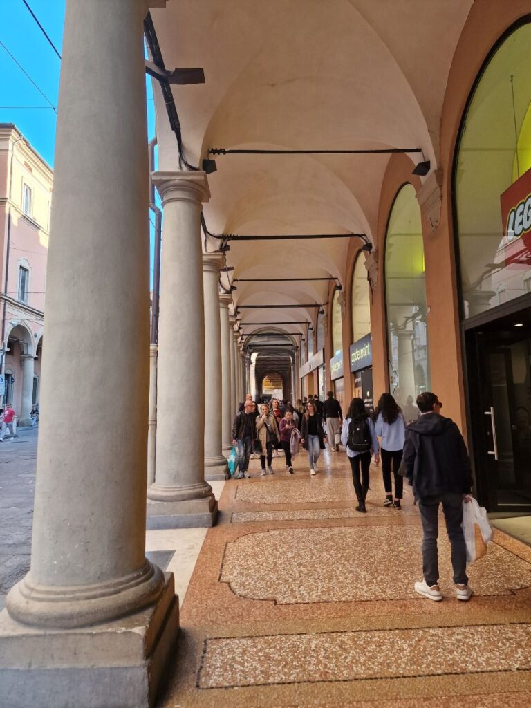 Porticoes in Bologna, Italy