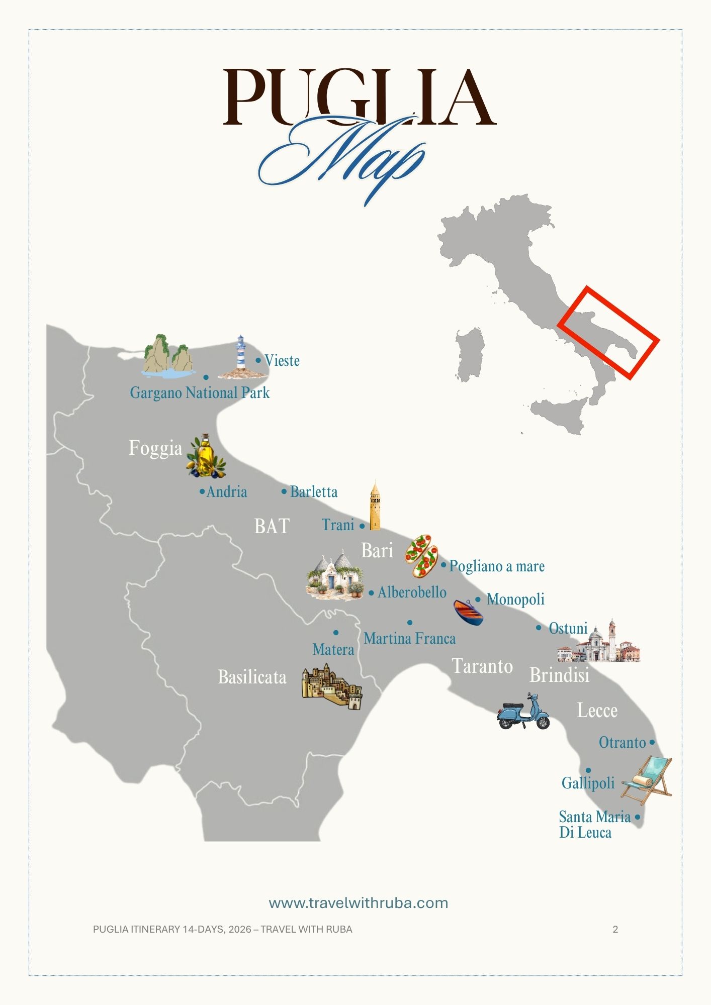 Puglia 14-days Itinerary with bookable links
